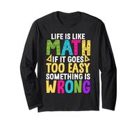 La vida es como las matemáticas si se vuelve demasiado fácil Algo está mal Manga Larga