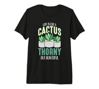 La Vida es como un Cactus espinoso Pero Plantas suculentas suculentas Camiseta Premium