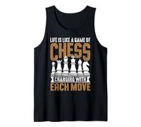 La Vida es como un Juego de ajedrez - Vintage Chess Lover Camiseta sin Mangas
