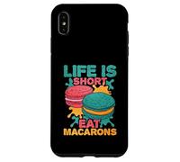 La vida es corta Come macarons Carcasa para iPhone XS Max