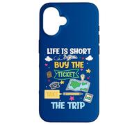La Vida es Corta Compre el boleto Haga el Viaje Carcasa para iPhone 16