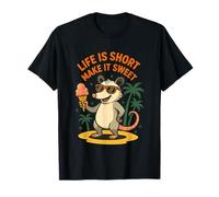 La vida es corta, hazlo dulce helado de zarigüeya fresca Camiseta