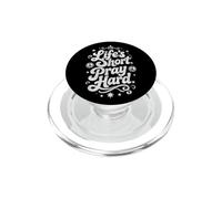 La Vida es Corta Orar Duro Divertido Cristiano Disfrutar PopSockets PopGrip para MagSafe
