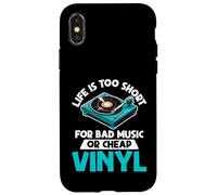 La Vida es Demasiado Corta para Mala música o Discos de Vinilo Baratos Carcasa para iPhone X/XS