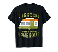 La vida es genial cuando tu casa rueda autocaravana de aventuras al aire libre Camiseta