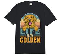 La Vida es Golden Retriever Propietario Divertido Dog Lover Comfort Colors Adult Heavyweight T-Shirt