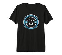 La Vida es increíble en Las montañas Explorar la Naturaleza Senderismo árboles Camiseta Premium