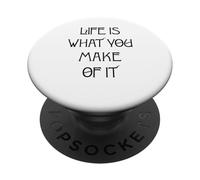 La Vida es lo Que Haces de Ella PopSockets PopGrip Adhesivo