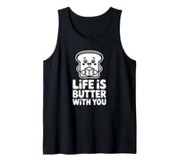 La Vida es Mantequilla contigo - Divertido Juego de Palabras con Mantequilla Camiseta sin Mangas