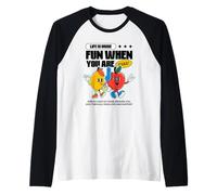 La Vida es más Divertida Cuando estás aquí (BFF Best Friends) Camiseta Manga Raglan