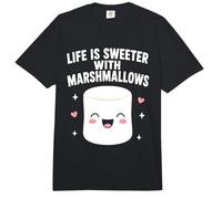 La Vida es más Dulce con malvaviscos Lindo gráfico Kawaii Comfort Colors Adult Heavyweight T-Shirt