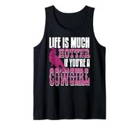 La Vida Es Más Fuerte Si Eres una Vaquera Camiseta sin Mangas