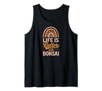 La vida es mejor con Bonsái Bohemio Rainbow Trendy Boho Camiseta sin Mangas