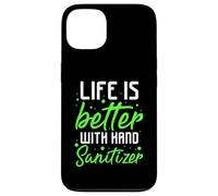 la vida es mejor con desinfectante de manos Diseño Carcasa para iPhone 13