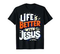 La Vida es Mejor con Jesús Camiseta