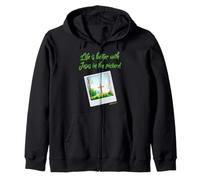 La Vida es Mejor con Jesús en la Imagen Fe Cristiana Sudadera con Capucha