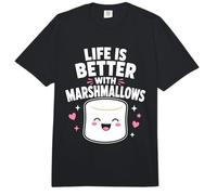 La Vida es Mejor con los malvaviscos Kawaii Smores Graphic Comfort Colors Adult Heavyweight T-Shirt