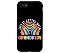 La Vida es Mejor con los Nietos Rainbow Grandmother Grandma Carcasa para iPhone SE (2020) / 7/8