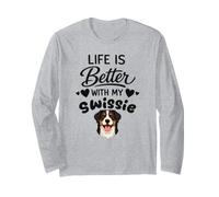 La Vida Es Mejor con Mi Perro Gran Boyero Suizo Manga Larga