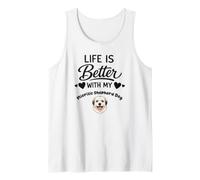 La Vida Es Mejor con Mi Perro Pastor rumano Mioritic Camiseta sin Mangas