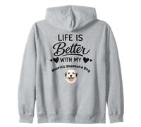 La Vida Es Mejor con Mi Perro Pastor rumano Mioritic Sudadera con Capucha