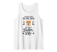 La Vida Es Mejor con Mi Perro Shiba Inu Camiseta sin Mangas