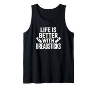La Vida es Mejor con palitos de Pan Camiseta sin Mangas