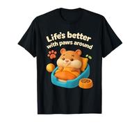La vida es mejor con patas: lindo hámster debajo de la manta Camiseta