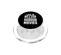 La Vida es Mejor con películas de Terror Halloween PopSockets PopGrip para MagSafe