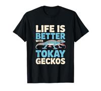 La Vida es Mejor con Tokay Geckos - Gecko Amante de los Reptiles Camiseta