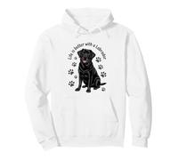La Vida es Mejor con un Labrador, Black Lab Retriever Sudadera con Capucha