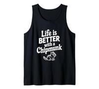 La Vida es Mejor con un Lindo Amante de los Animales de Ardilla Camiseta sin Mangas