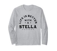 La Vida es Mejor con un Nombre Stella Funny Sarcastic Manga Larga