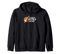 La Vida es Mejor con un pez koi Relajante Sudadera con Capucha