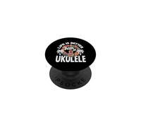 La Vida es Mejor con un Reproductor de música Hawaiano de Ukelele PopSockets PopGrip Adhesivo