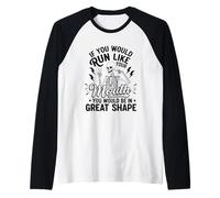 La Vida es Mejor con una fogata de Campamento para Perros Camiseta Manga Raglan