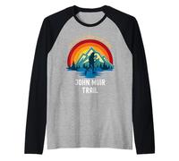 La Vida es Mejor Cuando estás Caminando por John Muir Trail Camiseta Manga Raglan