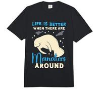 La Vida es Mejor Cuando Hay manatíes Animales Marinos Dugong Comfort Colors Adult Heavyweight T-Shirt