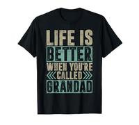 La vida es mejor cuando te llaman abuelo divertido abuelo Camiseta