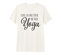 La Vida es Mejor después del Yoga Camiseta Premium