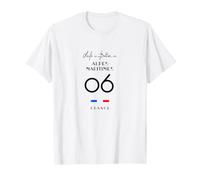 La Vida es Mejor en Alpes-MARITIMES Número 06 Provenza Francia Camiseta