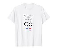 La Vida es Mejor en Alpes-MARITIMES Número 06 Provenza Francia Camiseta gráfica económica