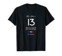 La Vida es Mejor en BOUCHES-DU-RHÔNE Número 13 Francia Camiseta gráfica económica