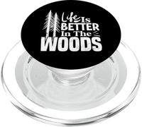 La Vida Es Mejor En El Bosque Camping Camper Bosque Naturaleza PopSockets PopGrip para MagSafe
