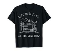 La Vida es Mejor en el Bungalow Coastal Beach House Living Camiseta