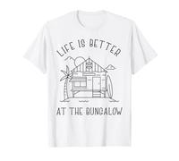 La Vida es Mejor en el Bungalow Coastal Beach House Living Camiseta