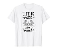 La Vida es Mejor en Ocean City Beach Maryland Camiseta