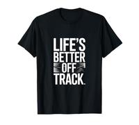 La Vida es Mejor Fuera de la Pista Inspiración para Correr Camiseta