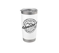 La Vida Es O Una Gran Aventura O Nada Naturaleza Montaña Vaso térmico de acero inoxidable de doble pared