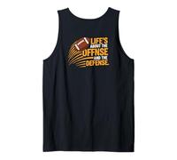 La Vida es Ofensiva y Defensa Fútbol Camiseta sin Mangas
